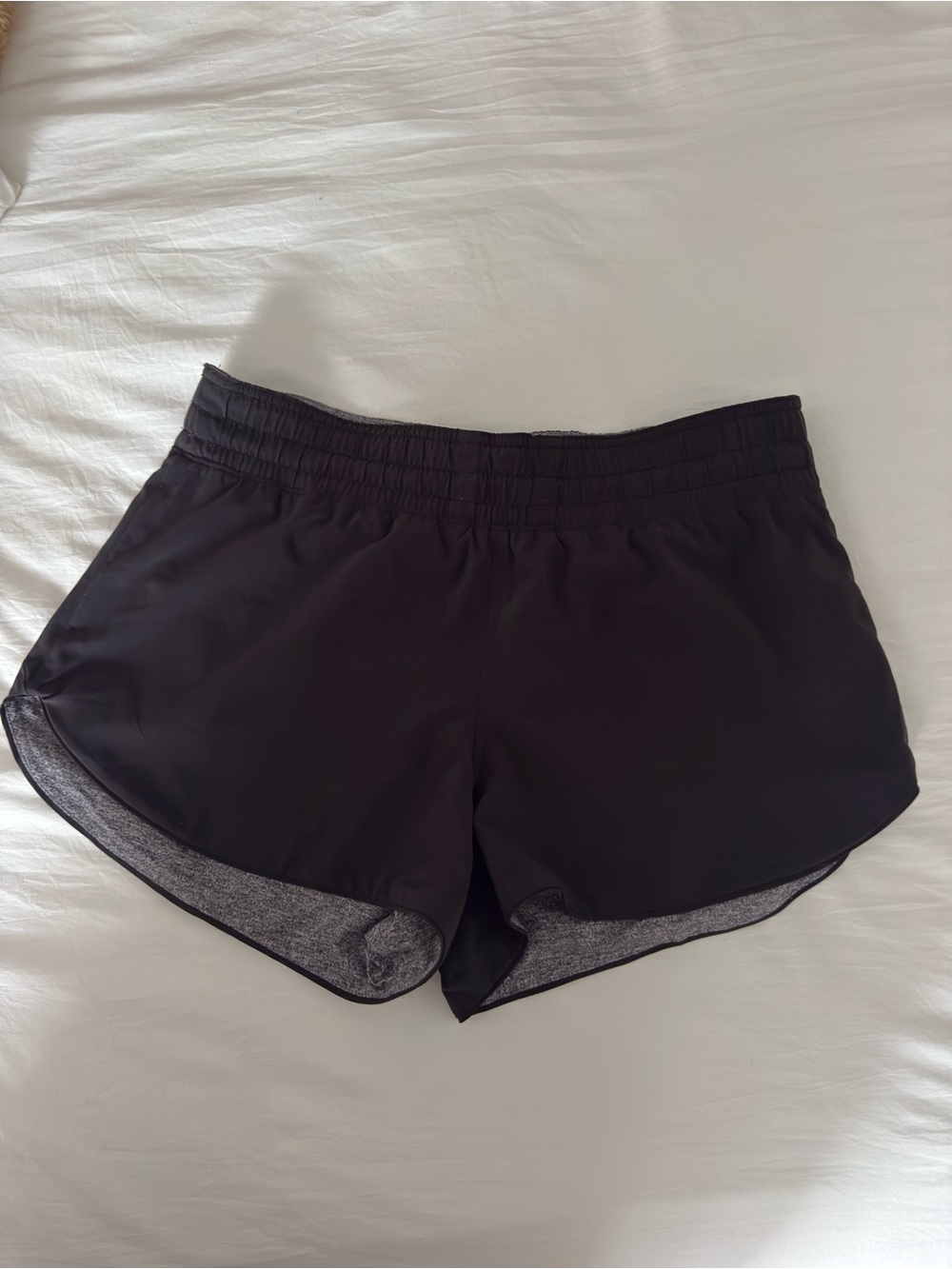 Lululemon Black and Grey Reversible Shorts